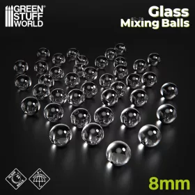 Green Stuff World - Glass Mixing balls 8 mm - Set of 40 pcs.