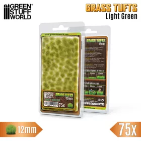   Green Stuff World - Static Grass Tufts 12 mm - Light Green (75 pcs.)
