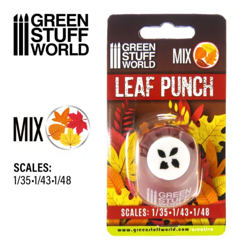 Green Stuff World - Miniature Leaf Punch RED