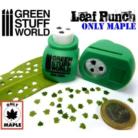   Green Stuff World - Miniature Leaf Punch MEDIUM GREEN - MAPLE