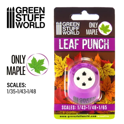Green Stuff World - Miniature Leaf Punch MEDIUM PURPLE
