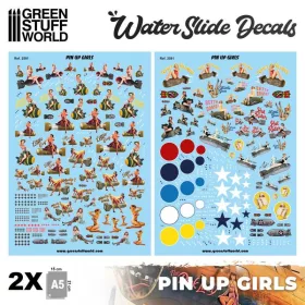   Green Stuff World - Water slide decals - Pin Ups (A5 2 sheets.)