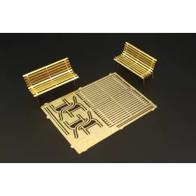 Hauler - 1/87 Slatted park bench (2sets) Photoetched set