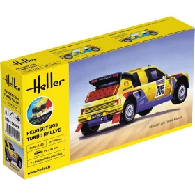 Heller - STARTER KIT Peugeot 205 Turbo Rally