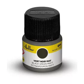 Heller - Acrylic Paint 091 Black Green Matt
