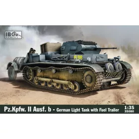   IBG - 1/35 Pz.Kpfw. II Ausf. b - German Light Tank with fuel trailer
