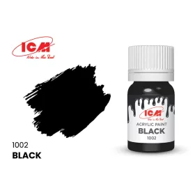 ICM - BASIC COLORS Black bottle 12 ml
