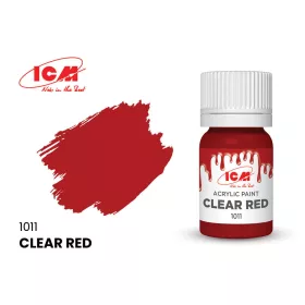 ICM - CLEAR COLORS Clear Red bottle 12 ml