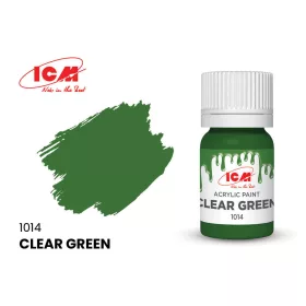 ICM - CLEAR COLORS Clear Green bottle 12 ml