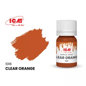 ICM - CLEAR COLORS Clear orange bottle 12 ml