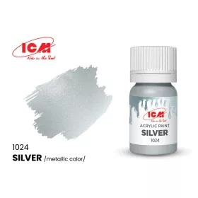 ICM - METALLIC COLORS Silver bottle 12 ml