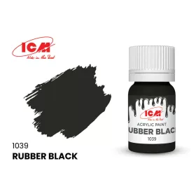 ICM - GREY Rubber Black bottle 12 ml