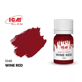 ICM - RED Wine Red bottle 12 ml
