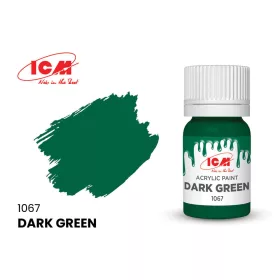 ICM - GREEN Dark Green bottle 12 ml