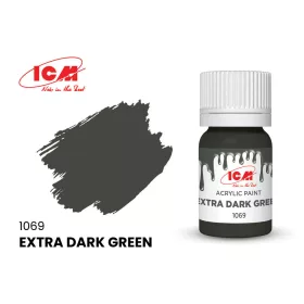 ICM - GREEN Extra Dark Green bottle 12 ml