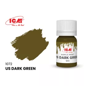 ICM - GREEN US Dark Green bottle 12 ml