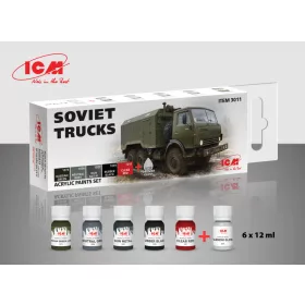 ICM - Acrylic paint set for Soviet trucks 6 12 ml