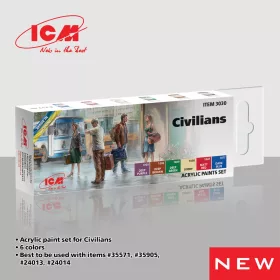ICM - Acrylic paint set for Civilians 6 12 ml