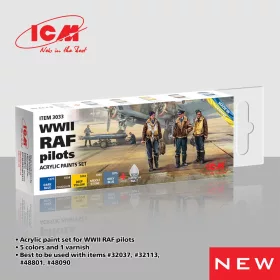 ICM - Acrylic paint set for WWII RAF pilots 6 12 ml