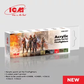 ICM - ICM Firefighters - acrylic paint set 6 bottles 12 ml