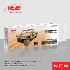   ICM - ICM Humvee. US military cars - acrylic paint set 6 bottles 12 ml
