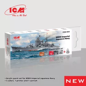   ICM - Acrylic Paint Set for WWII Imperial Japanese Navy 6 x12 ml