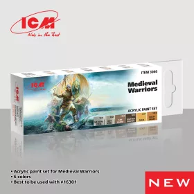 ICM - Acrylic Paint Set for Medieval Warriors 6 x12 ml