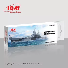 ICM - Acrylic Paint Set for WWII United States Navy 6 x12 ml