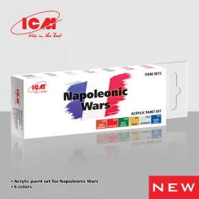 ICM - Acrylic Paint Set for Napoleonic Wars 6 x12 ml
