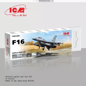 ICM - Acrylic paint set for F16