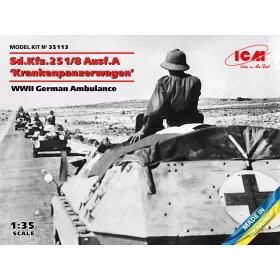   ICM - Sd.Kfz.251/8 Ausf.A Krankenpanzerwagen  WWII German Ambulance