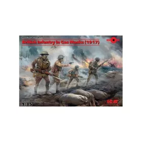 ICM - British Infantry In Gas Masks(1917)4 Figu