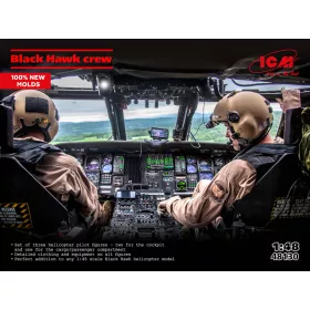   ICM - Sikorsky UH-60 Black Hawk Crew - 3 figures (100% new moulds)