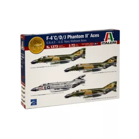   Italeri - F-4 Phantom Aces Aircraft (Usaf/Us.Navy/Vietnam Aces)1:72 (1373)