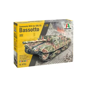   Italeri - 1:35 Italian self-propelled gun Semovente M43 da 105/25 Bassotto - New moulds