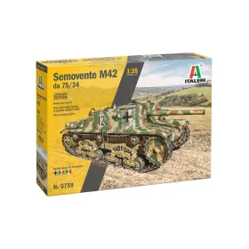   Italeri - 1:35 Italian self-propelled gun Semovente M42 da 75/34UPGRADED EDITION