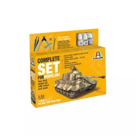   Italeri - 1:72 Sd. Kfz. 182 King Tiger - Complete Set For Modeling - Starter kit