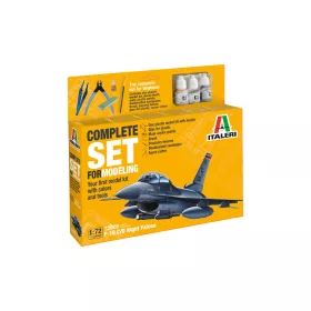   Italeri - 1:72 F-16 C/D Night Falcon - Complete Set For Modeling - Starter kit