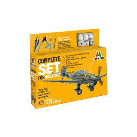   Italeri - 1:72 Junker Ju-87B Stuka - Complete Set For Modeling - Starter kit