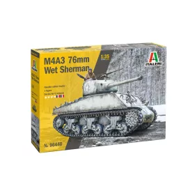   Italeri - 1:35 American Medium Tank Sherman M4A3 76mm "Wet" - 1 figure