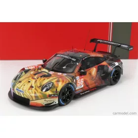  Ixo-Models - Porsche 911 991 Rsr Team Project N 56 Winner Lmgte Am Class 24H Le Mans 2019 J.Bergmeister - P.Lindsey - E.Perfetti Red Yellow Black