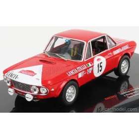   Ixo-Models - Lancia Fulvia Hf 1600 Coupe N 15 Rally Sanremo 1972 J.Ragnotti - J.P.Rouget Red White