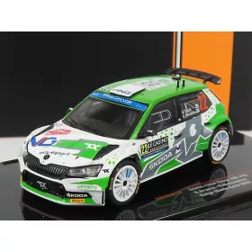   Ixo-Models - SKODA FABIA RALLY2 EVO N 22 RALLY MONTECARLO 2022 N.GRYAZIN - K.ALEEKSANDROV GREEN WHITE GREY