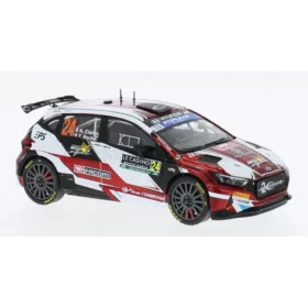   Ixo-Models - HYUNDAI i20 N RALLY2 N 24 RALLY MONTECARLO 2024 NICOLAS CIAMIN - YANNICK ROCHE RED BLACK WHITE