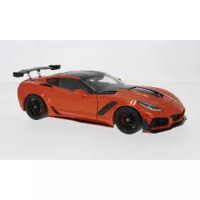 Ixo-Models - Chevrolet Corvette ZR1 orange/schwarz 2019