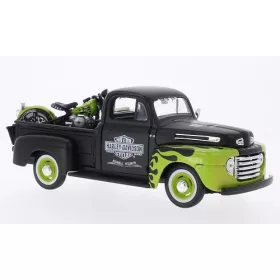   Maisto - Ford + Harley Davidson F-1 Pickup + FL Panhead, 1948, Harley-Davidson, 1:24