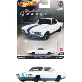   Mattel Hot Wheels - Chevrolet Corvair Jenko Stinger Jay Reno Garage White/Blue Stripes 1966
