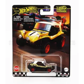   Mattel Hot Wheels - MEYERS MANX DUNE BUGGY N 1 RACING 1968 GOLD WHITE
