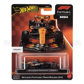   Mattel Hot Wheels - McLAREN F1 MCL38 TEAM MCLAREN N 4 SEASON GP 2024 LANDO NORRIS ORANGE BLACK