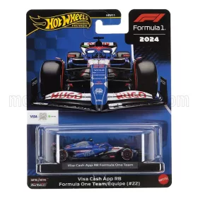   Mattel Hot Wheels - RACING BULLS F1 VCARB-01 TEAM VISA CASH APP N 22 SEASON 2024 YUKI TSUNODA BLUE WHITE
